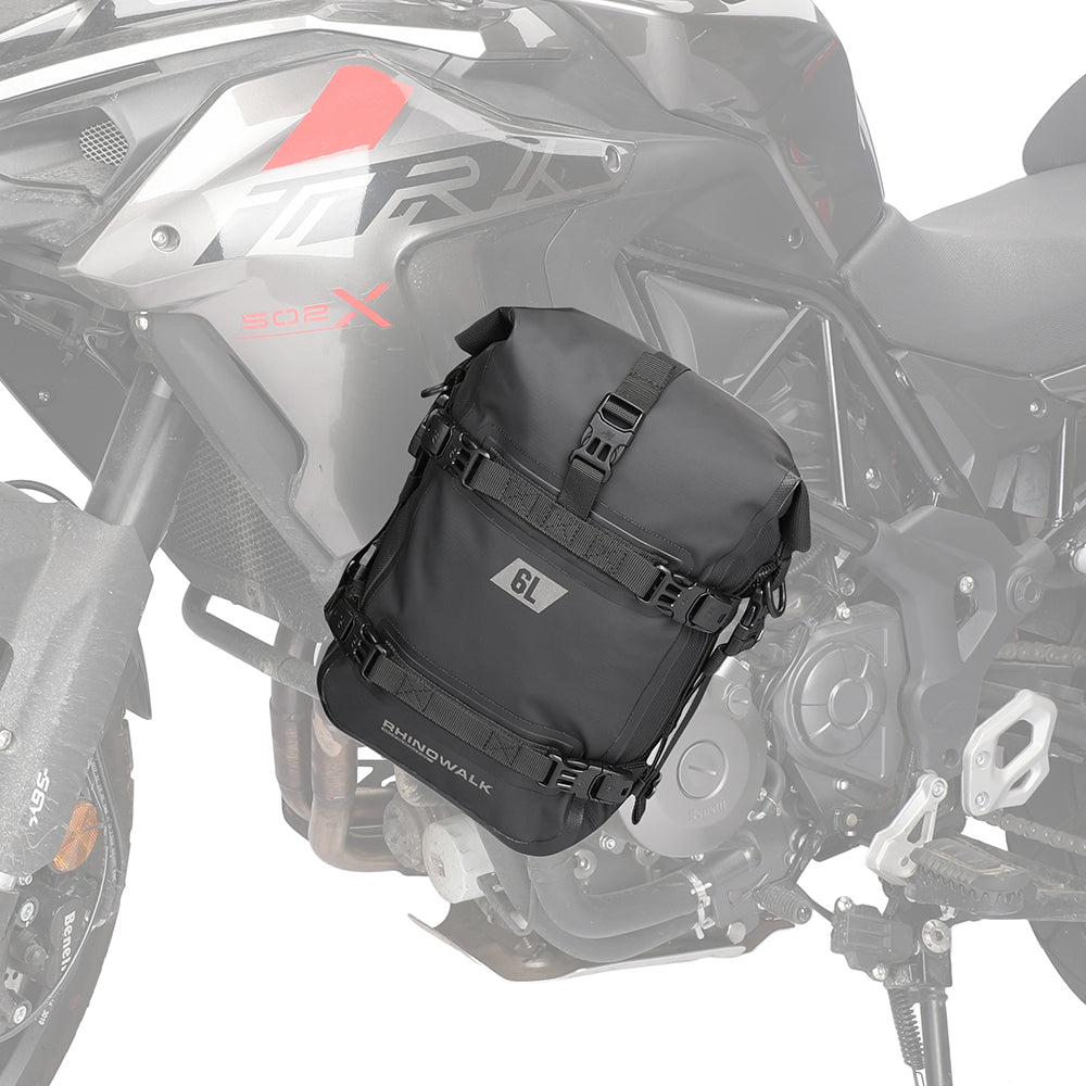 RHINOWALK MT2206 6L Waterproof Motorcycle Side Storage Bag Motorbike Side Bumper Bag RHINOWALK MT2206 6L Waterproof Motorcycle Side Storage Bag Motorbike Side Bumper Bag